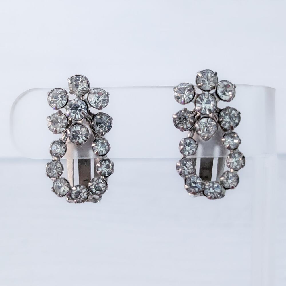 Vintage Clip On Earrings Large Statement - Fair Condition